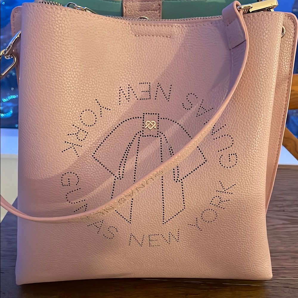 Pink Leather Shoulder Bag